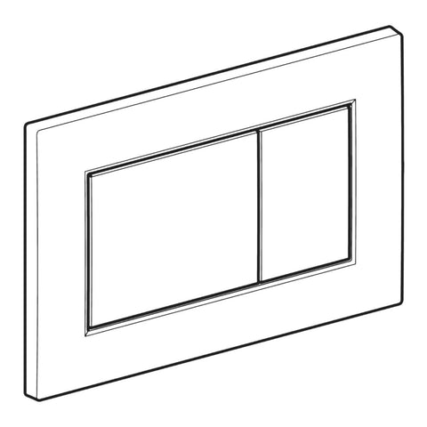 Geberit Sigma01 square nyomólap matt króm 2 mennyiséges (115.660.JQ.1)