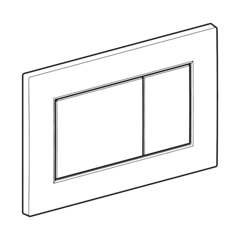 Geberit Sigma01 square nyomólap fehér 2 mennyiséges
