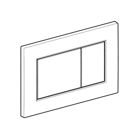 Geberit Sigma01 square nyomólap fényes króm 2 mennyiséges