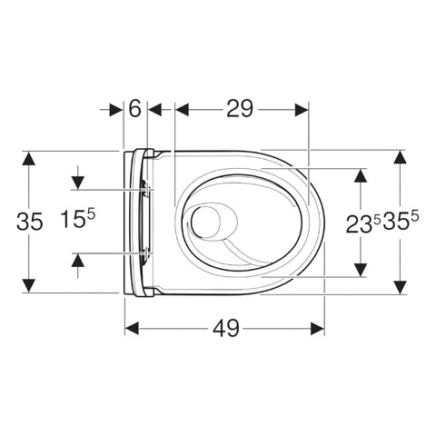 Geberit iCon fali wc készlet, mélyöblítésű, zárt forma, TurboFlush, Compact kiv. WC-ülőkével,