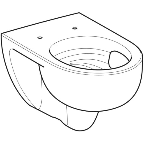 Geberit Selnova fali WC, mélyöblítésű, TurboFlush öblítés, 54 cm