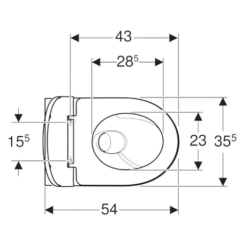 Geberit Selnova fali WC készlet, mélyöblítésű, TurboFlush öblítés, WC ülőkével, lecsapdásgátlós,,,,