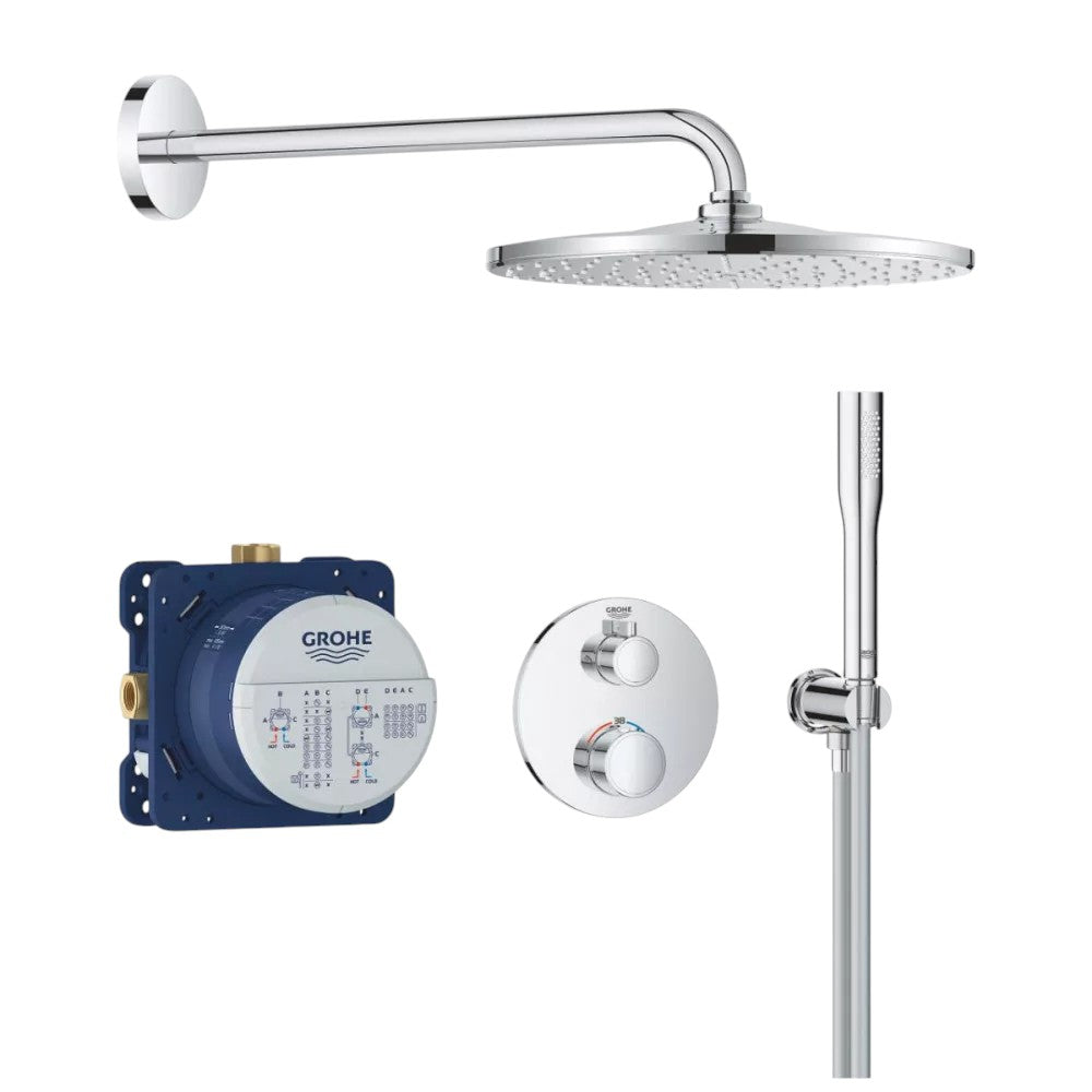 Grohe Grohtherm rejtett zuhanyrendszer, Rainshower Mono 310 fejzuhany készlet