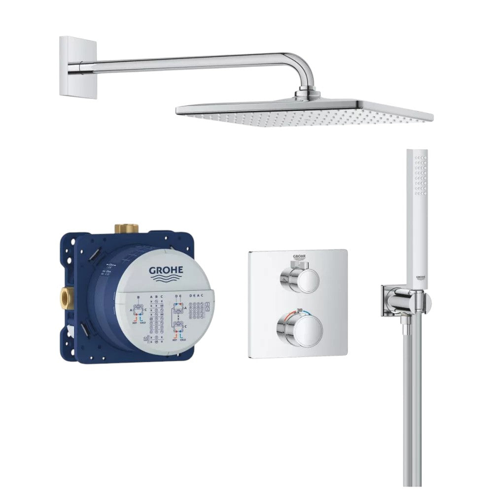 Grohe Grohtherm zuhanyrendszer Rainshower Mono 310 Cube fejzuhannyal