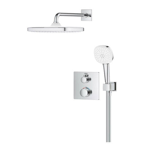Grohe Grohtherm rejtett zuhanyrendszer, Tempesta 250 Cube fejzuhany