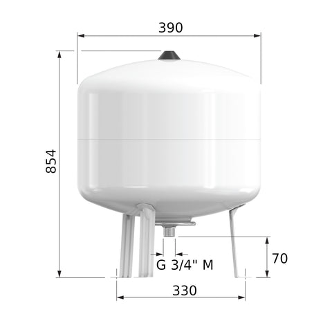 Flamco Flofix ivóvizes tágulási tartály 80L/4 (10bar)