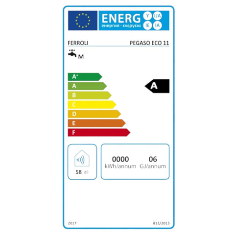 FERROLI Pegaso ECO 11 GN gáz vízmelegítő, átfolyós, kéménybe köthető, 11 liter