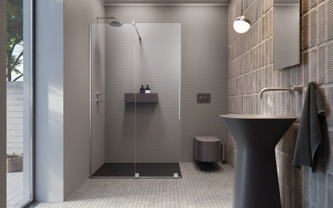 Radaway Furo Walk-in 100 bal ajtóüveg