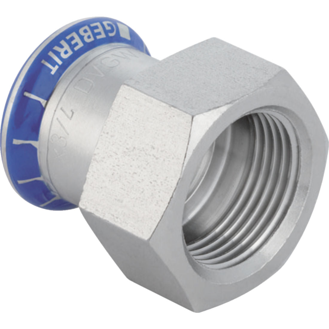 Mapress Inox bm egyenes csatl. 15-3/4"