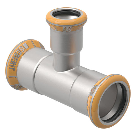 Geberit Mapress Therm Inox acél szűkített T-idom, d54/42/54, ivóvízhez nem alkalmas 1.4301