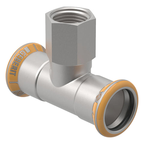 Geberit Mapress Therm Inox acél BM T-idom, d28, Rp 1/2 ", d28, ivóvízhez nem alkalmas 1.4301