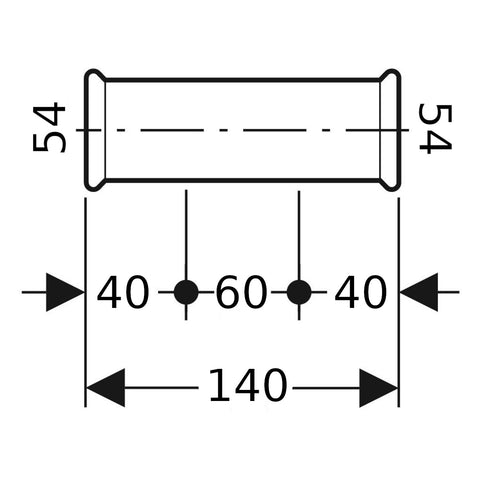 Geberit Mapress Therm Inox acél áttoló karmantyú, d54, ivóvízhez nem alkalmas 1.4301