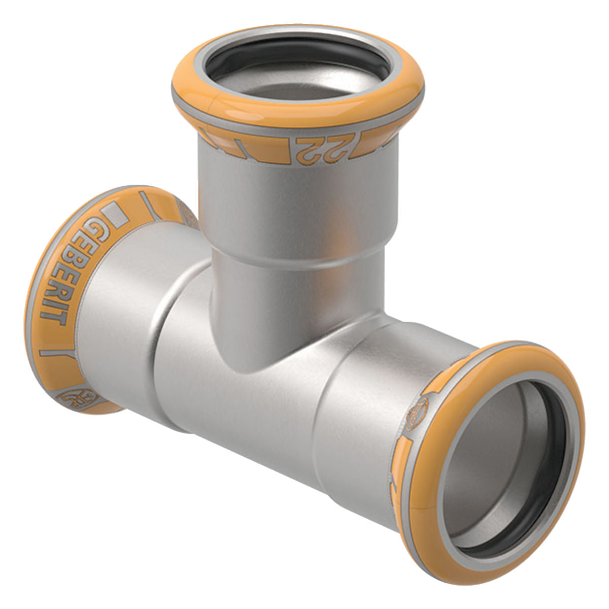Geberit Mapress Therm Inox acél egál T-idom, d35, ivóvízhez nem alkalmas 1.4301