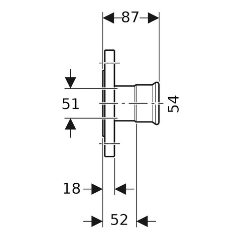 Geberit Mapress Therm Inox acél PN 10/16 karima, d54, DN50, ivóvízhez nem alkalmas 1.4301