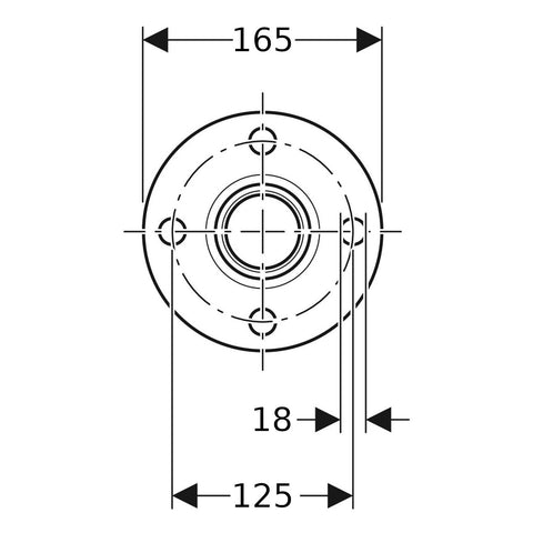 Geberit Mapress Therm Inox acél PN 10/16 karima, d54, DN50, ivóvízhez nem alkalmas 1.4301