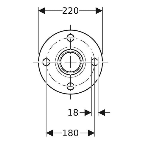 Geberit Mapress Therm Inox acél PN 10/16 karima, d108, DN100, ivóvízhez nem alkalmas 1.4301
