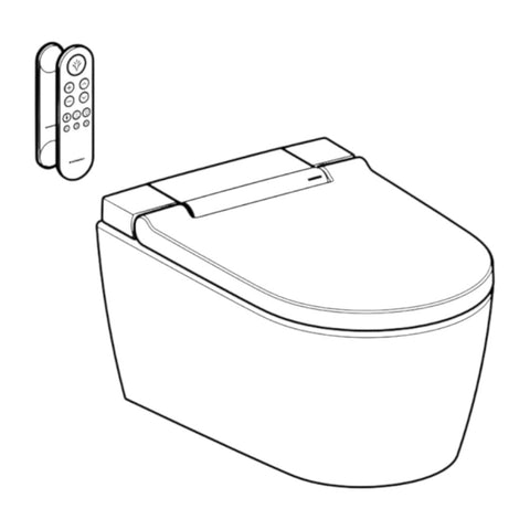 Geberit AquaClean Sela komplett higiéniai berendezés, fali WC; Alpin fehér; 146.223.11.1