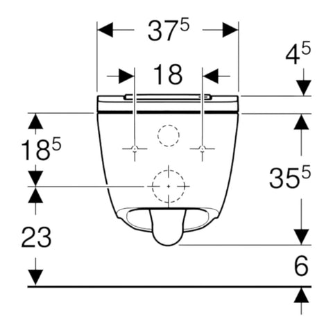 Geberit AquaClean Sela komplett higiéniai berendezés, fali WC; Alpin fehér; 146.223.11.1