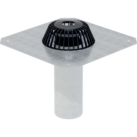Geberit esővíz-összefolyó kemény gallérral: d=90mm