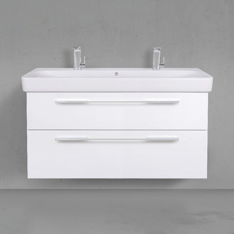 Geberit Smyle alsó szekrény dupla mosdóhoz, két fiókkal, 117x62,5x49cm 500.246.01.1
