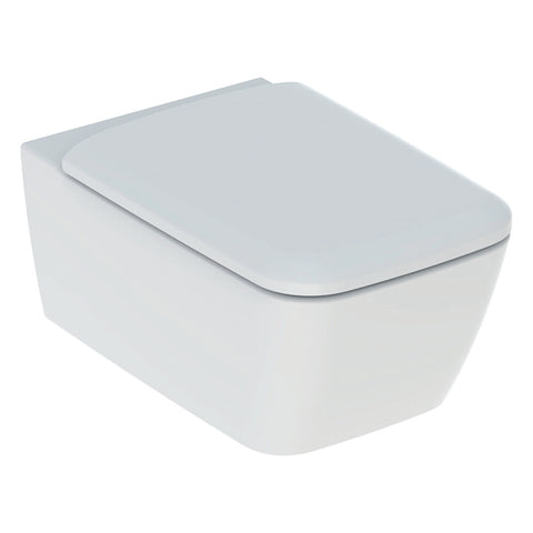Geberit iCon Square WC készlet fali, mélyöblítésű, zárt forma, Rimfree, WC-ülőkével,