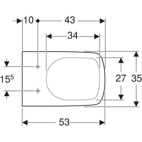 Geberit Selnova Square fali WC mélyöblítésű (500.270.01.5) új termék