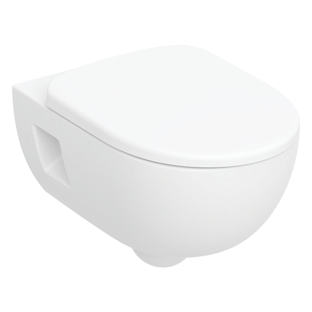 Geberit Selnova fali WC készlet, mélyöblítésű, zárt forma, Rimfree, WC-ülőkével