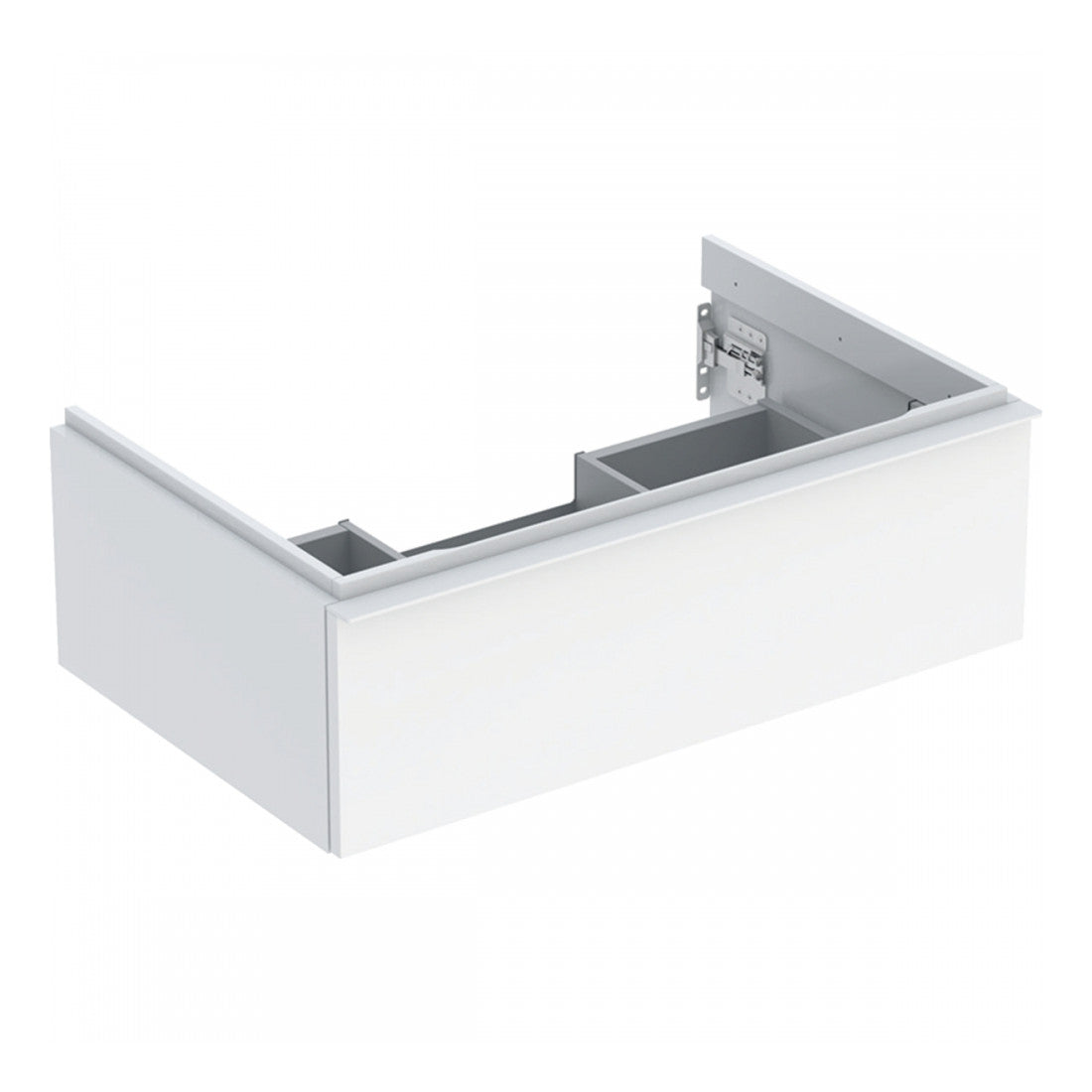 Geberit iCon alsó szekrény mosdóhoz, egy fiókkal 74x24x47,7cm középen szifonkivágás, fehér
