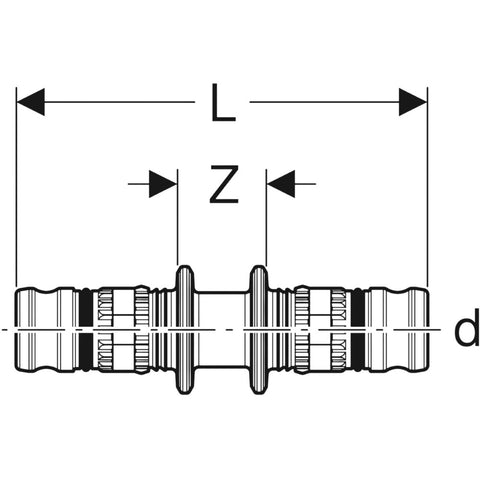 Geberit Mepla kapcsolóelem, PVDF, d26