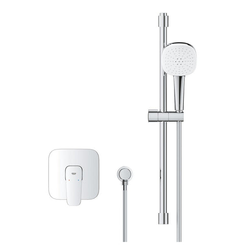 Grohe Cubeo zuhany csaptelep, színkészlet + Tempesta Cube 110 zuhanyszett