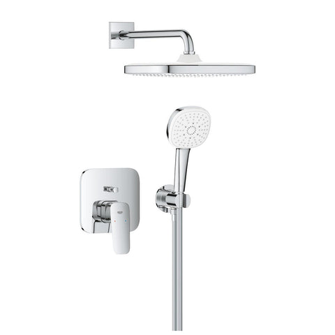Grohe Cubeo zuhany csaptelep, színkészlet + Tempesta Cube kézi és fejzuhany