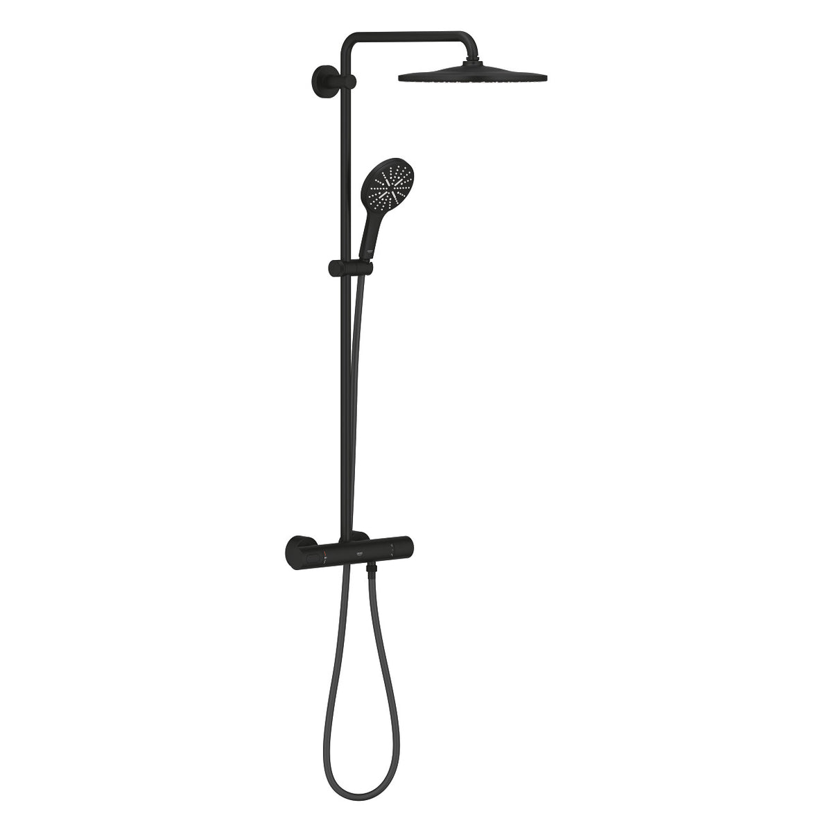 Grohe Rainshower SmartActive 310 termosztátos zuhanyrendszer, szín: phantom black
