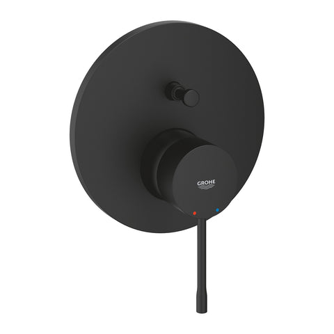 Grohe Essence egykaros keverő, 2-utas váltóval, szín: phantom black