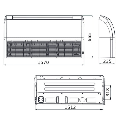 Gree mono split klíma szett parapetes 12 kW