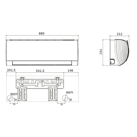Gree Silver X mono split klíma szett 2.7 kW