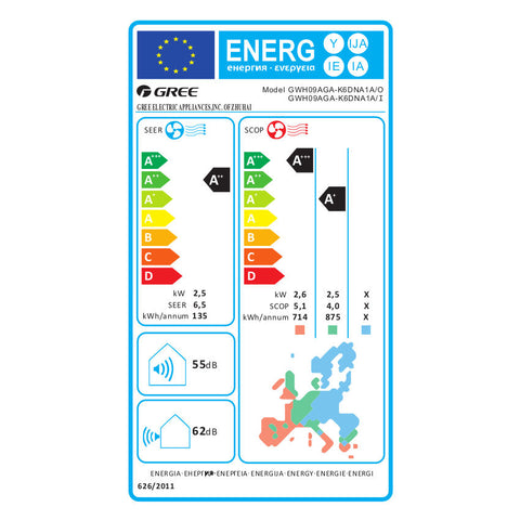 Gree Pulse mono split klíma szett 2.5 kW