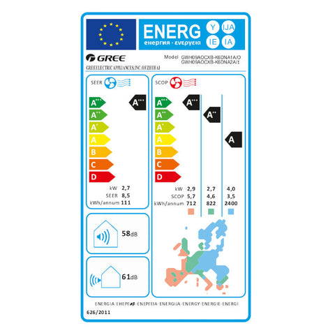 Gree Smart one mono split klíma szett 2.7 kW