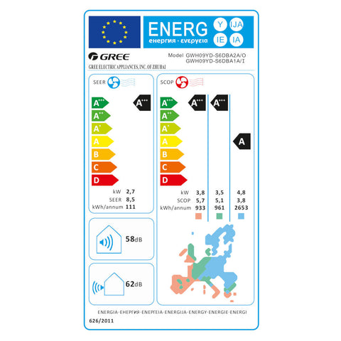Gree Amber Royal mono split klíma szett 2.7 kW