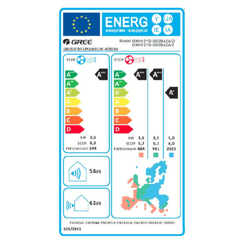 Gree Amber Royal mono split klíma szett 3.5 kW