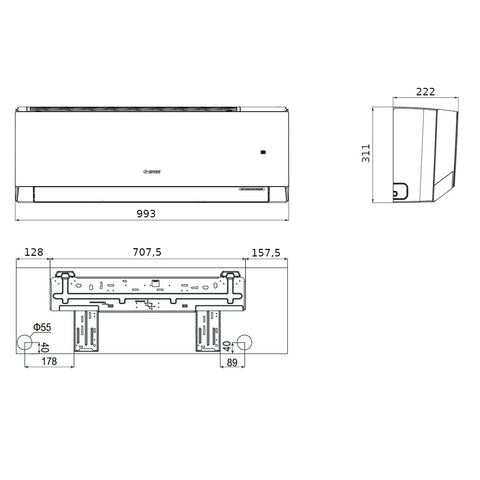 Gree Smart one mono split klíma szett 7 kW