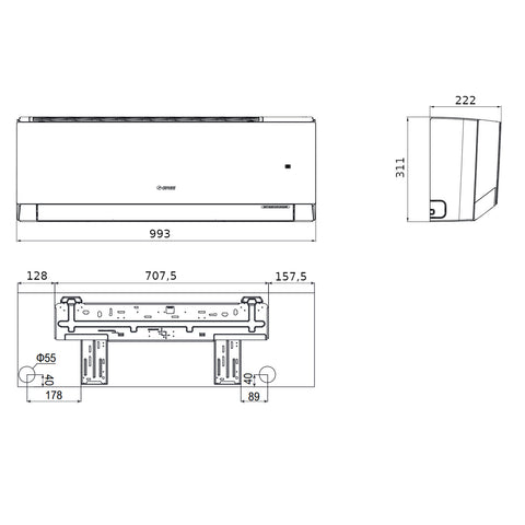 Gree Smart R mono split klíma szett 7.1 kW