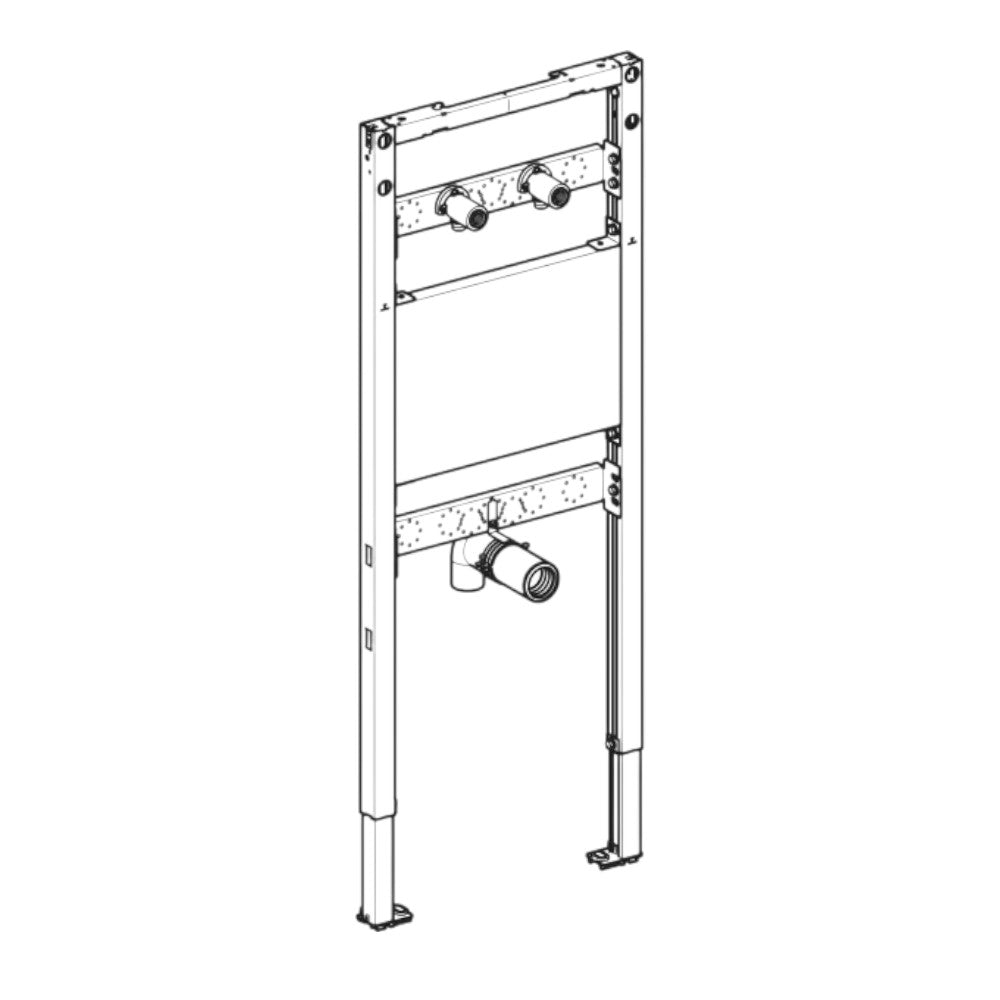 Geberit Duofix szerelőelem kiöntőhöz, 130cm, falon kívüli csaptelephez