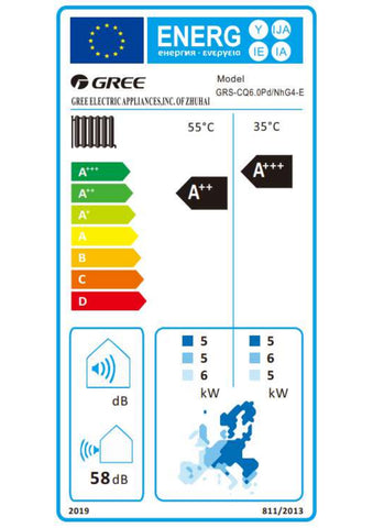 Gree Versati IV monoblokk levegő-víz hőszivattyú, 6kW, R32, 1 fázis
