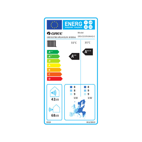 Gree Versati III osztott levegő-víz hőszivattyú, 10kW, R32, 1 fázis