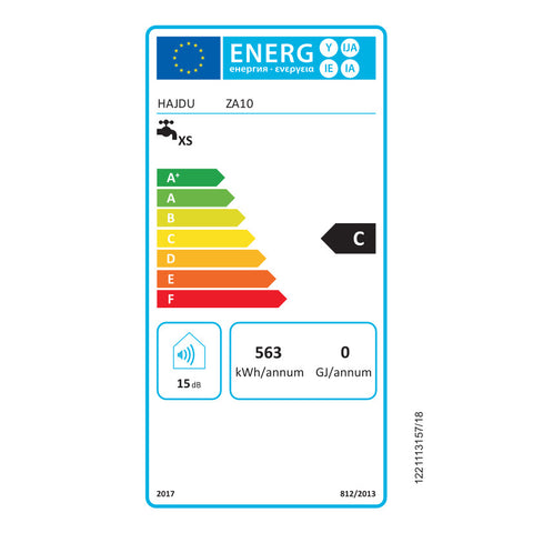 Hajdu ZA-10 elektromos forróvíztároló alsós