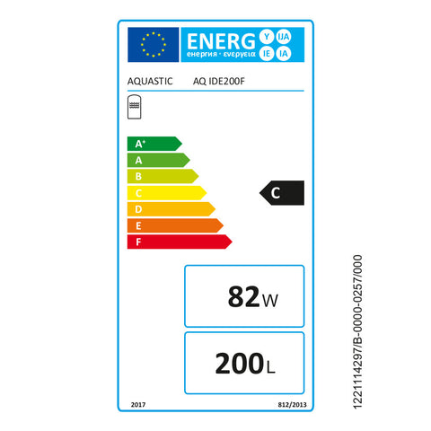 Hajdu Aquastic AQ IDE 200F fali indirekt tároló, elektromos pótfűtéssel
