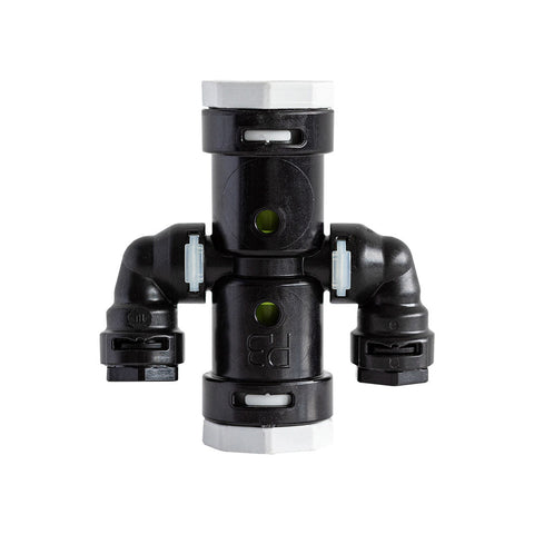 Hakatherm SkyFlow Push Alpex T-idom szűkített kereszt, patkó 20x2-10x1,3 szürke
