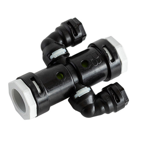 Hakatherm SkyFlow Push Alpex T-idom szűkített kereszt, patkó 20x2-10x1,3 szürke