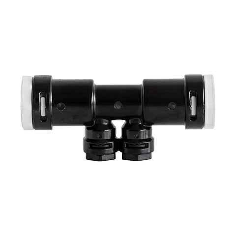 Hakatherm SkyFlow Push Alpex T-idom szűkített dupla 20x2-10x1,3 szürke