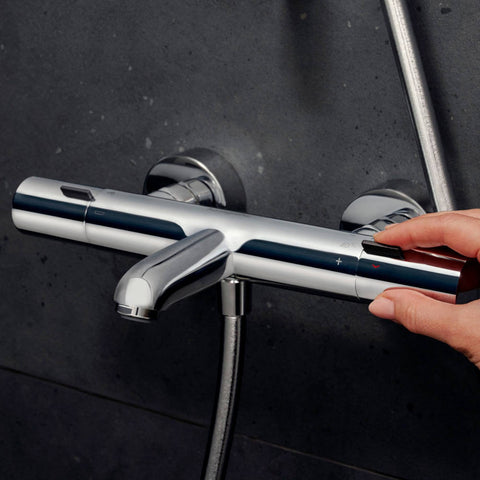 Hansgrohe Ecostat Fine kád csaptelep termosztátos, króm